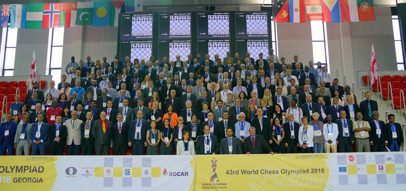 Olympiad arbiters in group photo