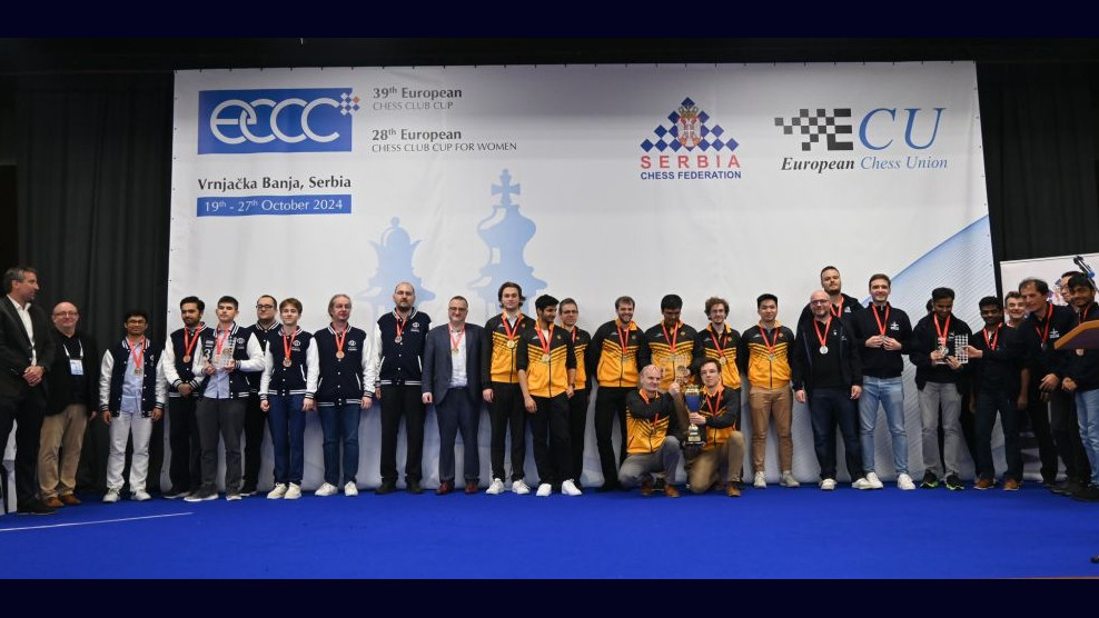 European Chess Club Cup: Novy Bor and TAJFUN SK Ljubljana win titles