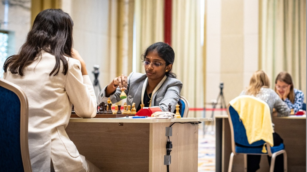 Vaishali Rameshbabu is the only winner in Round 3 of WGP Tbilisi