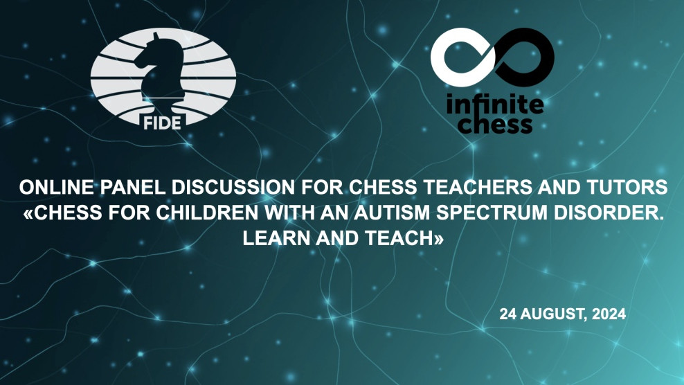 Infinite Chess online panel discussion for chess teachers and tutors announced